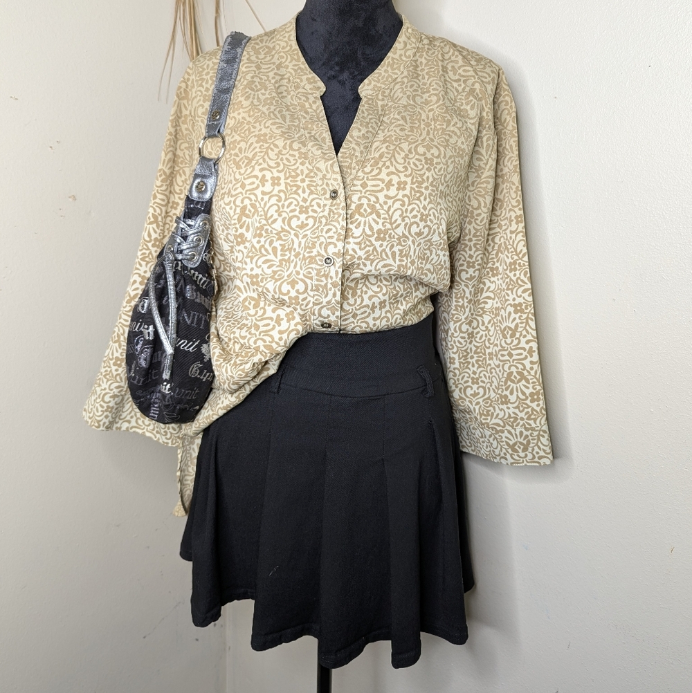 Maggie Barnes Popover Cream Tunic Top 1X